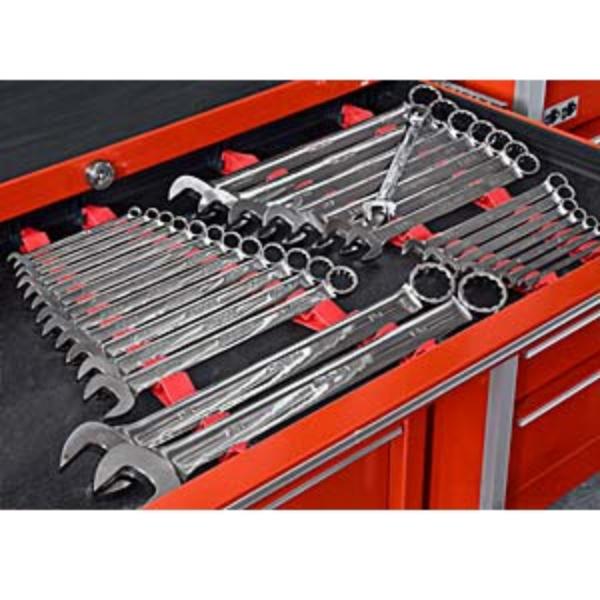 Ernst Low Profile 15 Slot Wrench Storage Rail Racks 5060